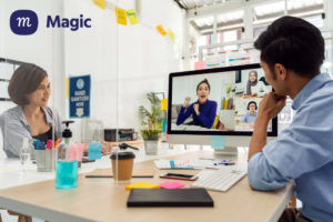 Magic Virtual Assistants meeting with a client