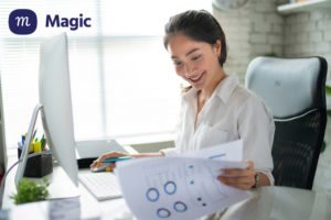 A Magic Assistant analyzing customer satisfaction feedback