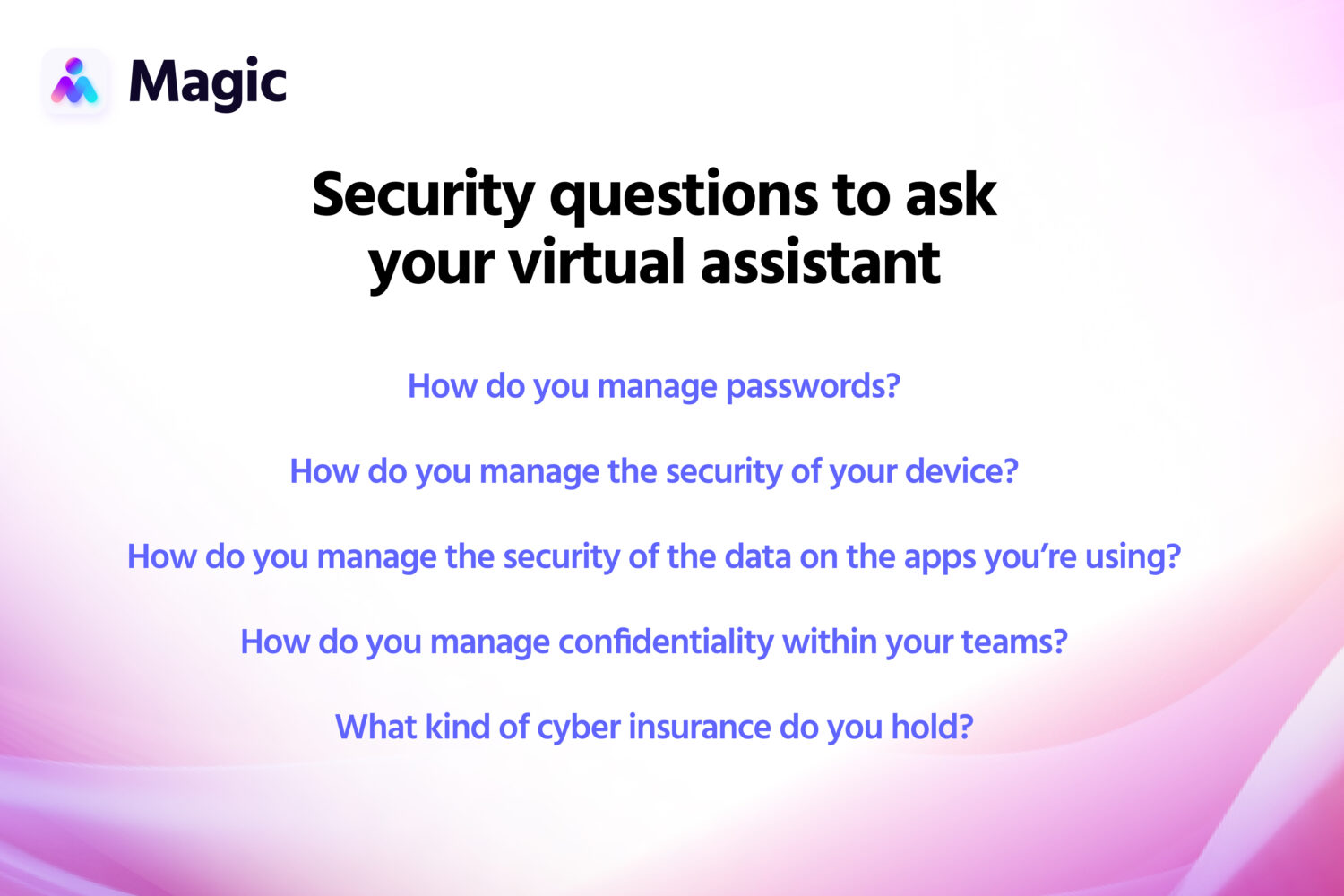 security questions to ask your VA